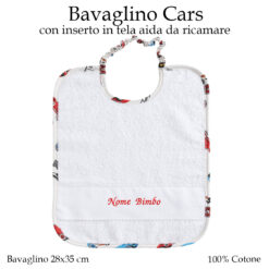 Bavaglino scuola materna cars