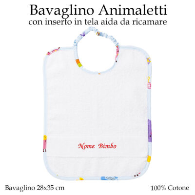 Bavaglino asilo nido animaletti