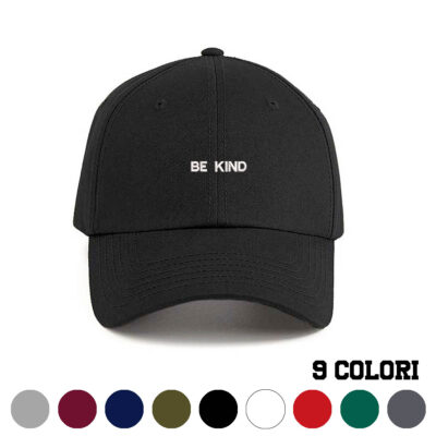 Cappellino be kind ricamato frontale