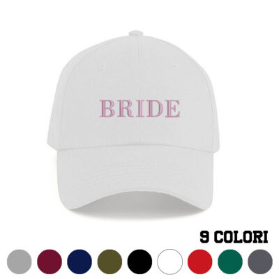 Cappellino Bride scritta ricamata